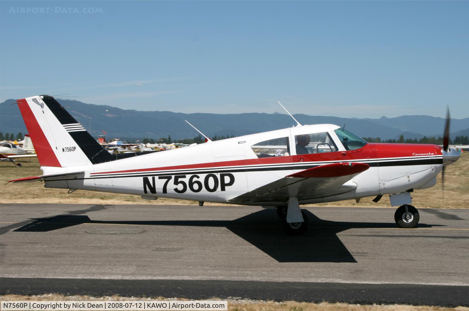 N7560P, 1961 Piper PA-24-250 Comanche C/N 24-2769, Arlington fly in