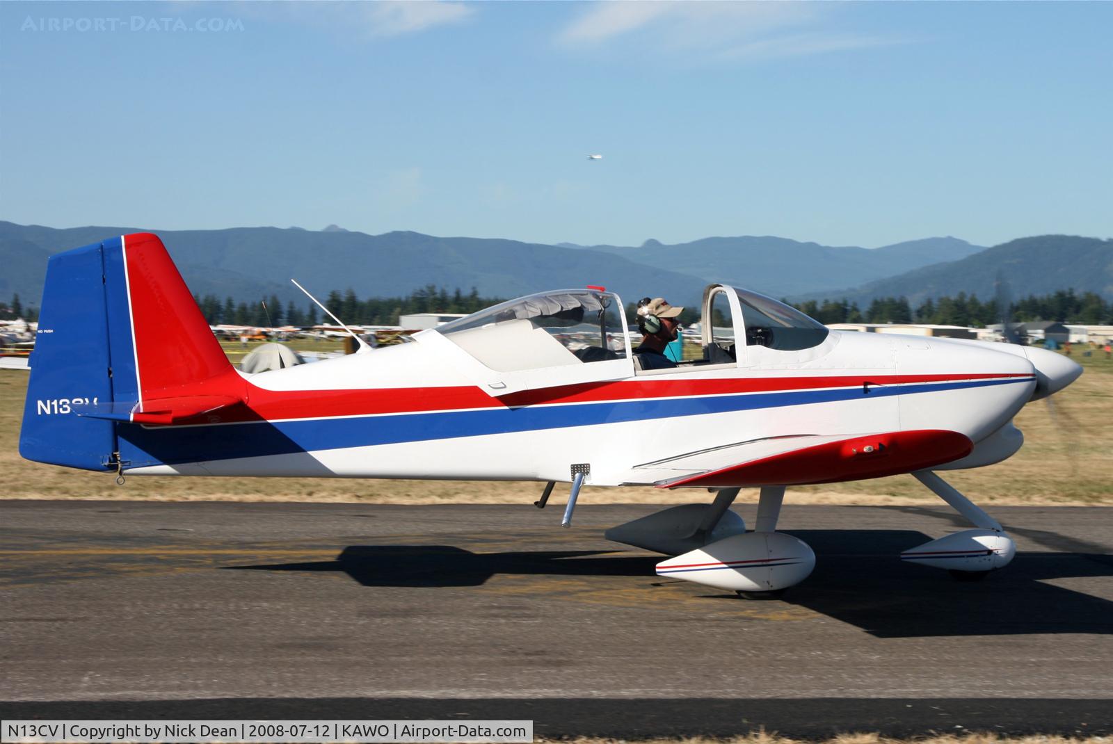 N13CV, 1995 Vans RV-6A C/N 103, Arlington fly in