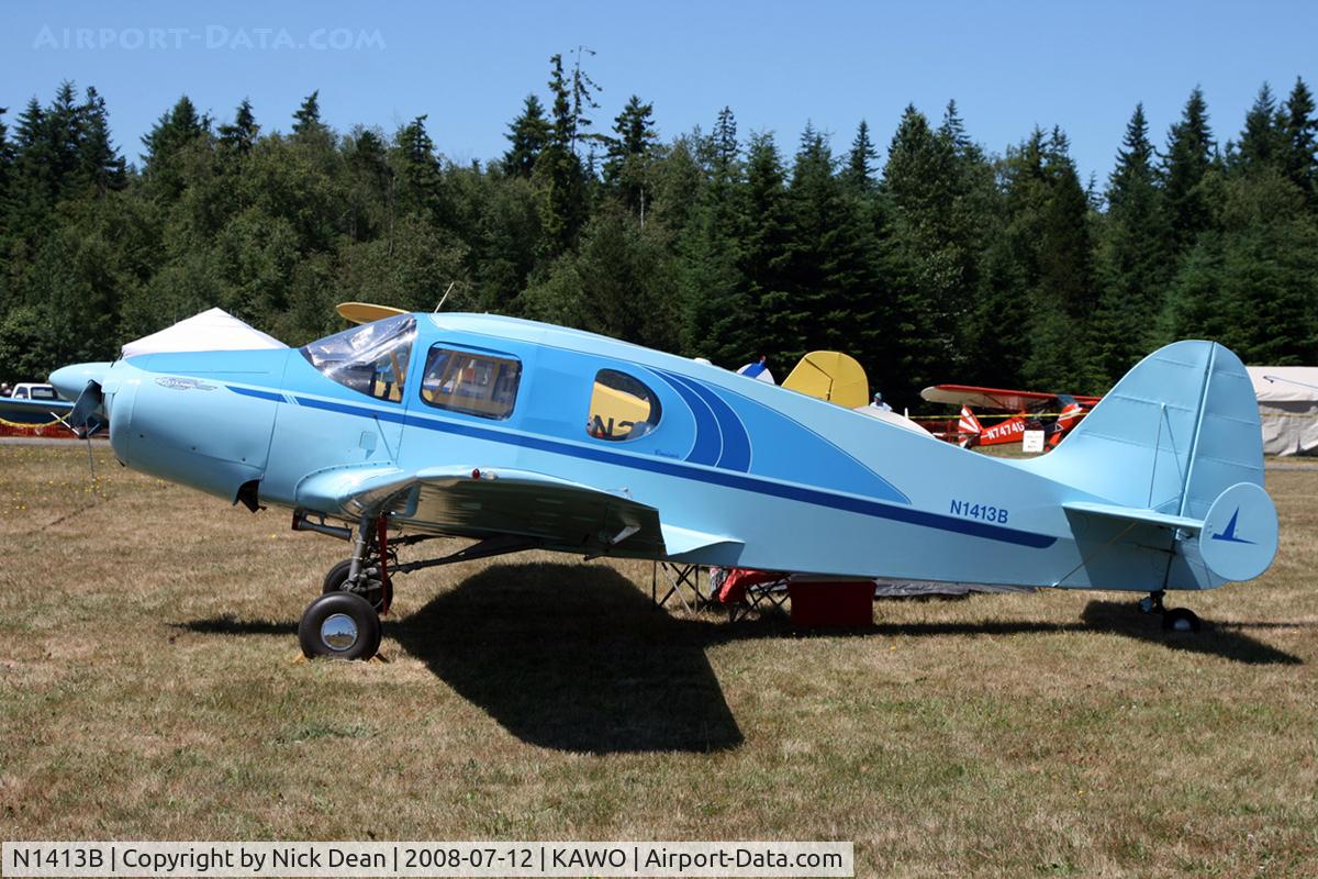 N1413B, 1949 Bellanca 14-13-3 Cruisair Senior C/N 1640, Arlington fly in