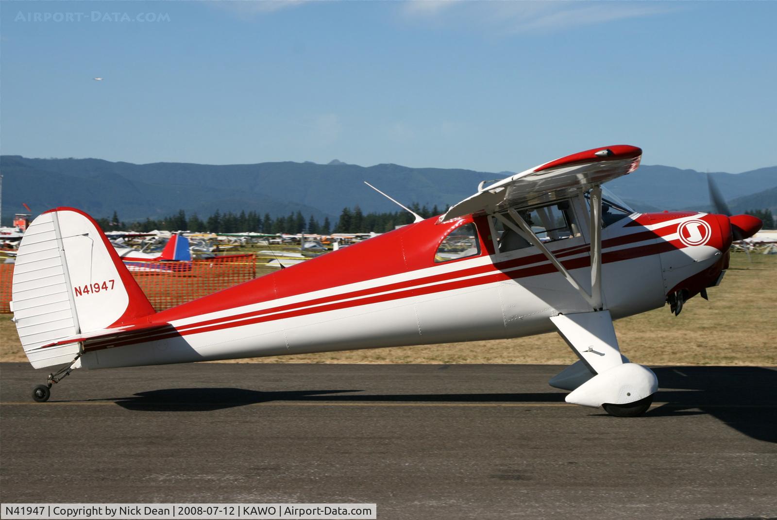N41947, 1941 Luscombe 8C Silvaire C/N 1908, Arlington fly in