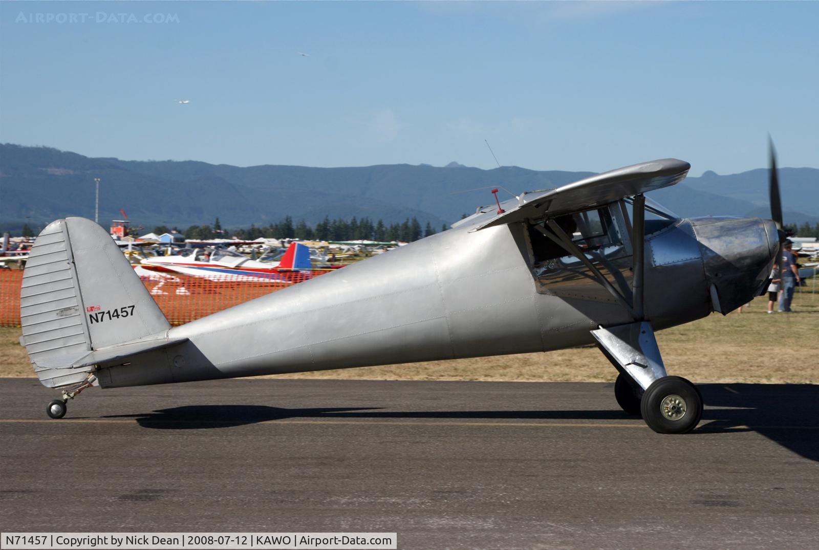 N71457, 1946 Silvaire LUSCOMBE 8A C/N 2884, Arlington fly in