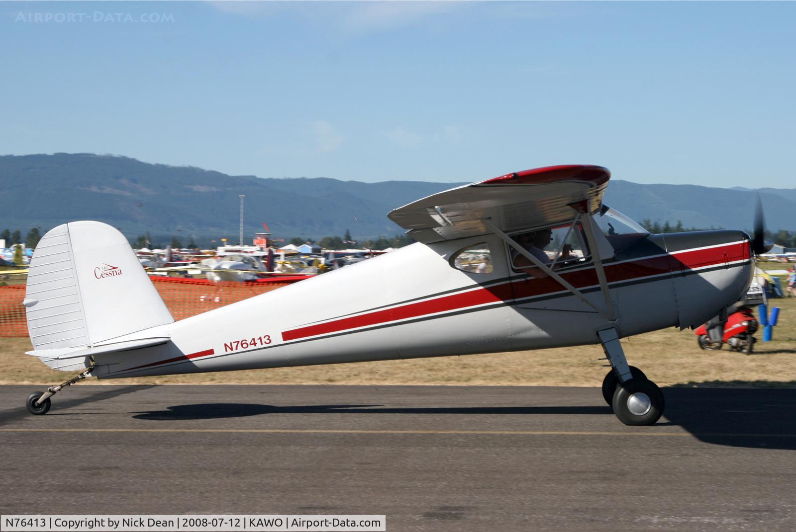 N76413, 1946 Cessna 140 C/N 10839, Arlington fly in