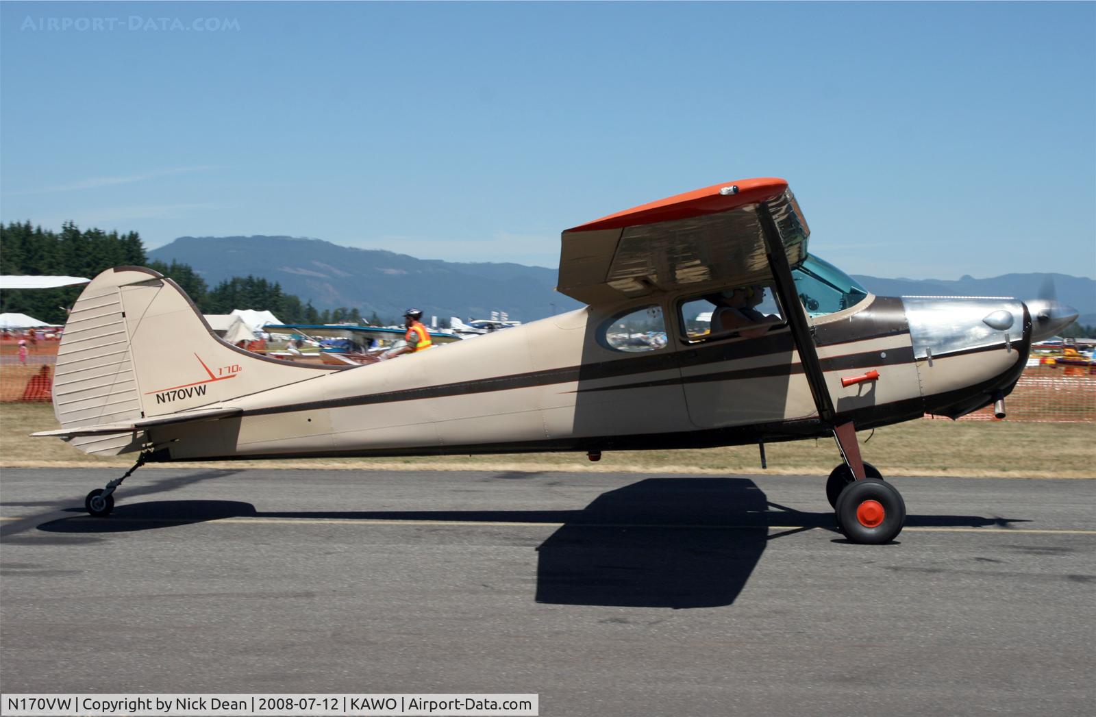 N170VW, 1952 Cessna 170B C/N 20592, Arlington fly in