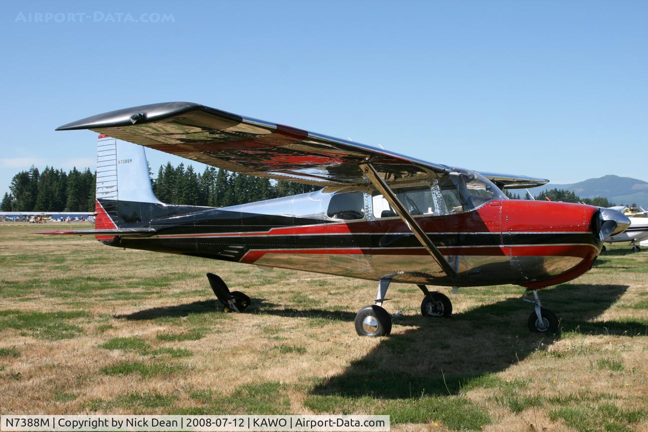 N7388M, 1958 Cessna 175 Skylark C/N 55688, Arlington fly in