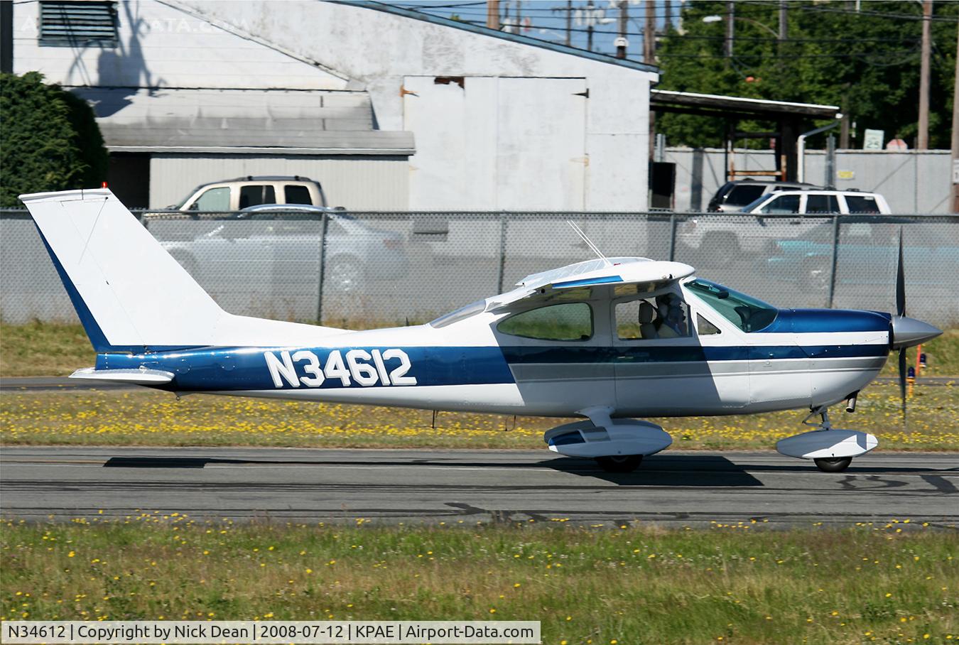 N34612, 1973 Cessna 177B Cardinal C/N 17701901, KPAE 34R