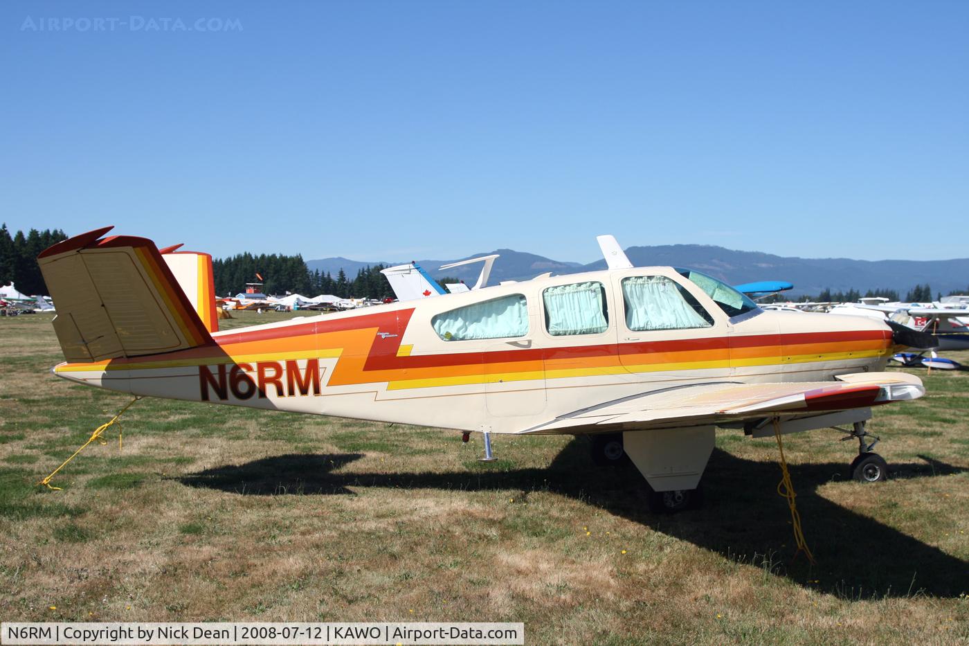N6RM, 1964 Beech S35 Bonanza C/N D-7411, Arlington fly in