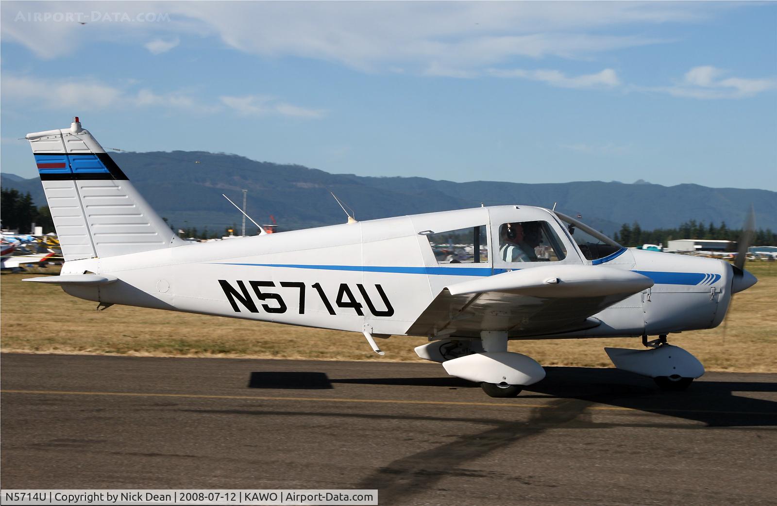 N5714U, 1969 Piper PA-28-140 C/N 28-26514, Arlington fly in