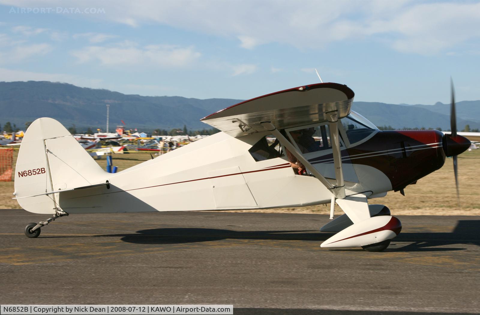 N6852B, 1956 Piper PA-22-150 C/N 22-4151, Arlington fly in