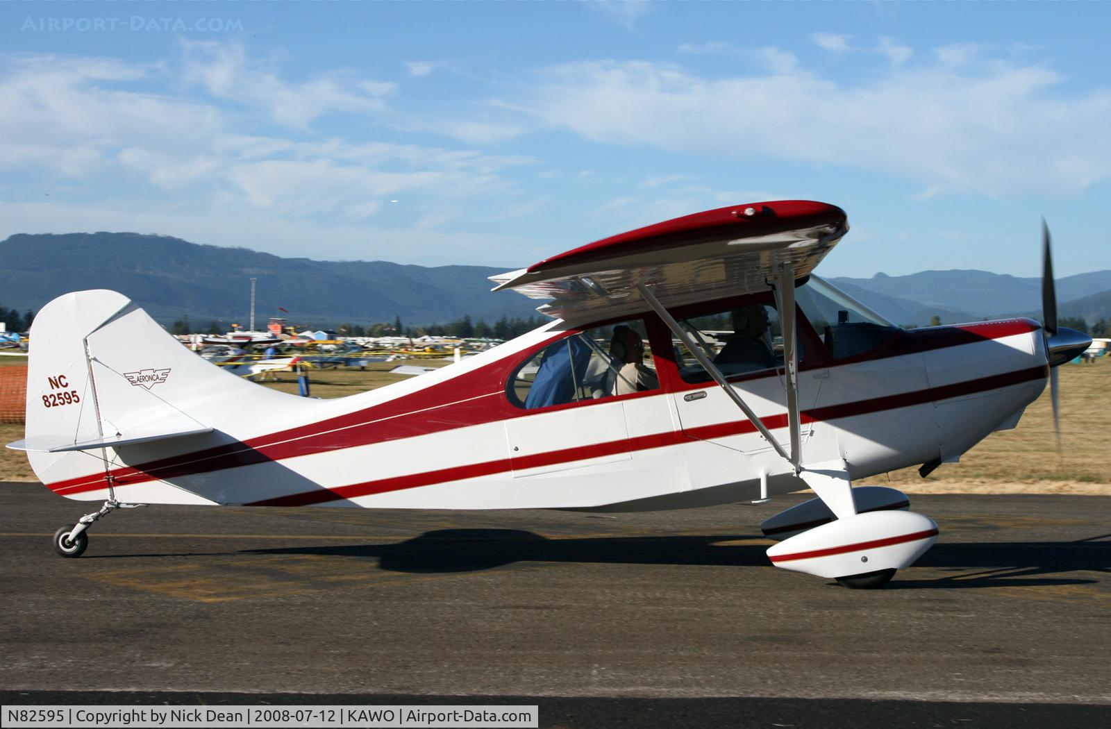 N82595, 1946 Aeronca 7AC Champion C/N 7AC-1232, Arlington fly in