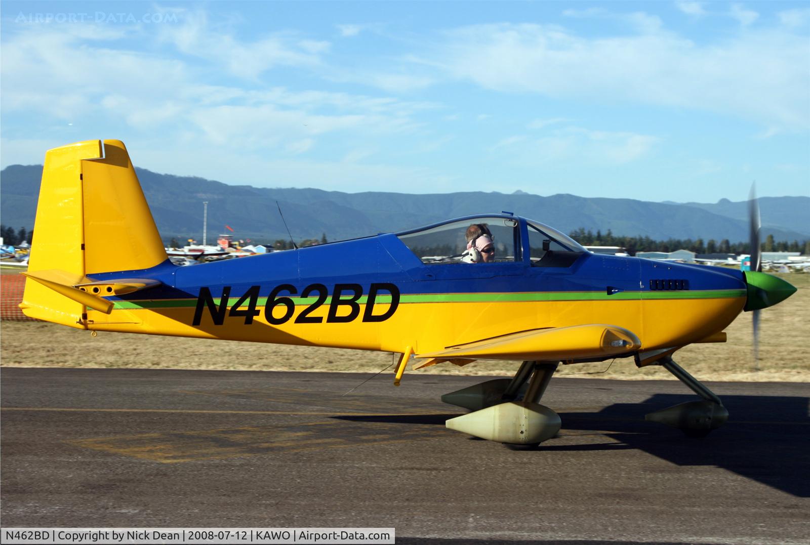 N462BD, 2007 Vans RV-9A C/N 90462, Arlington fly in