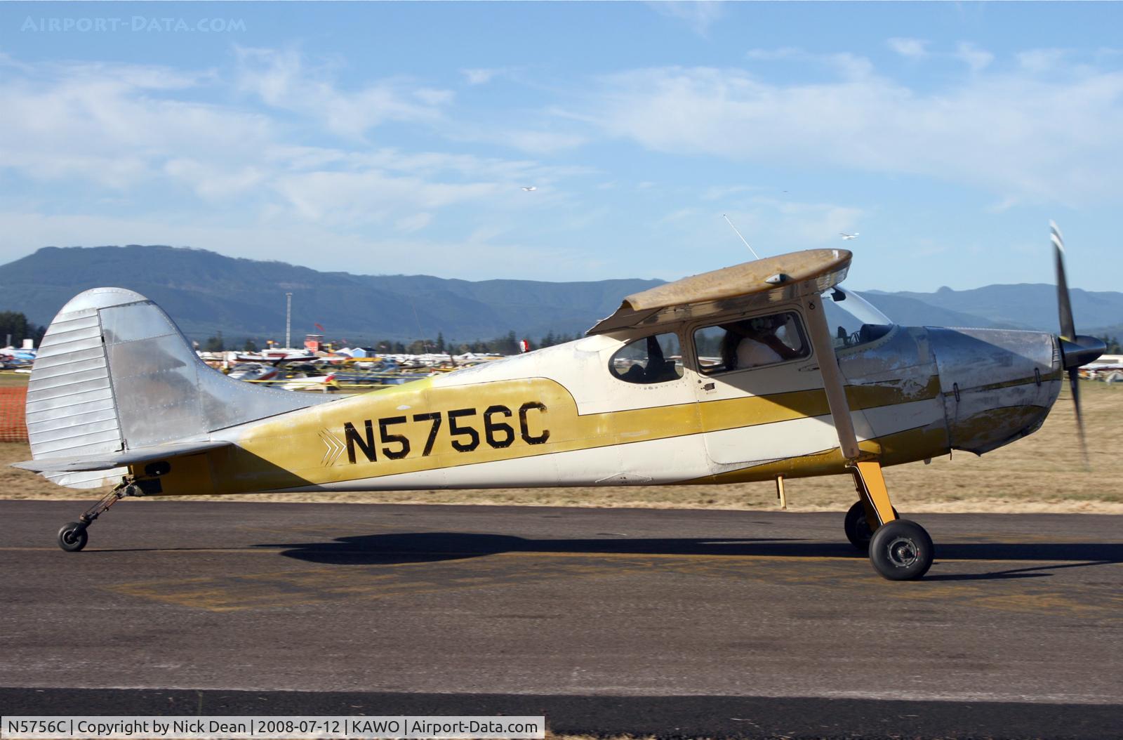 N5756C, 1950 Cessna 170A C/N 19710, Arlington fly in