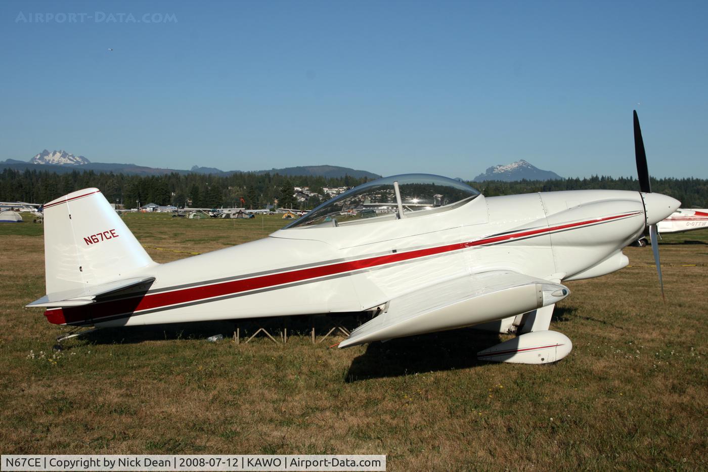 N67CE, 1993 Vans RV-4 C/N 3125, Arlington fly in