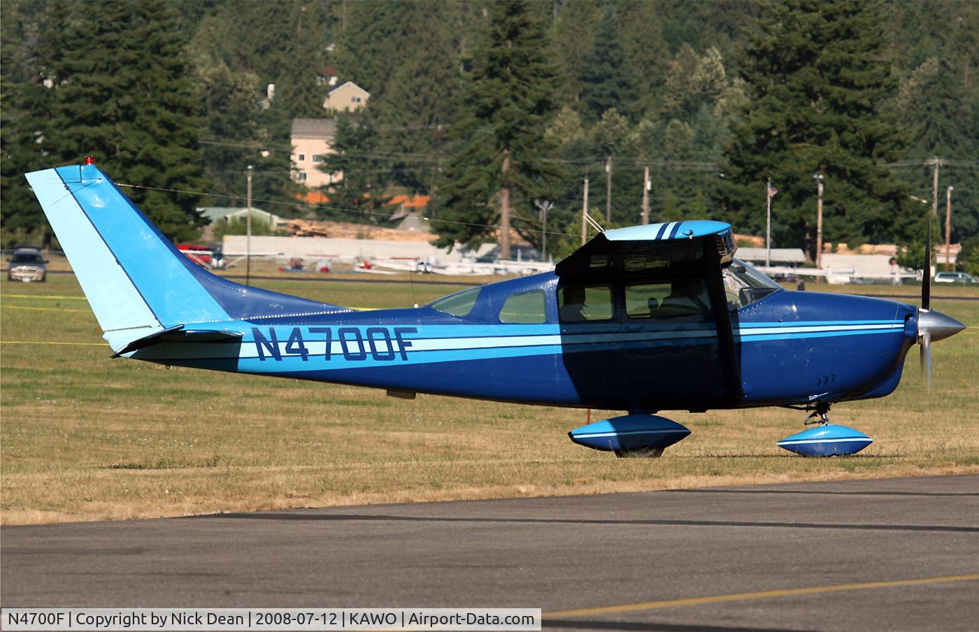 N4700F, 1966 Cessna P206A Super Skylane C/N P206-0300, Arlington fly in