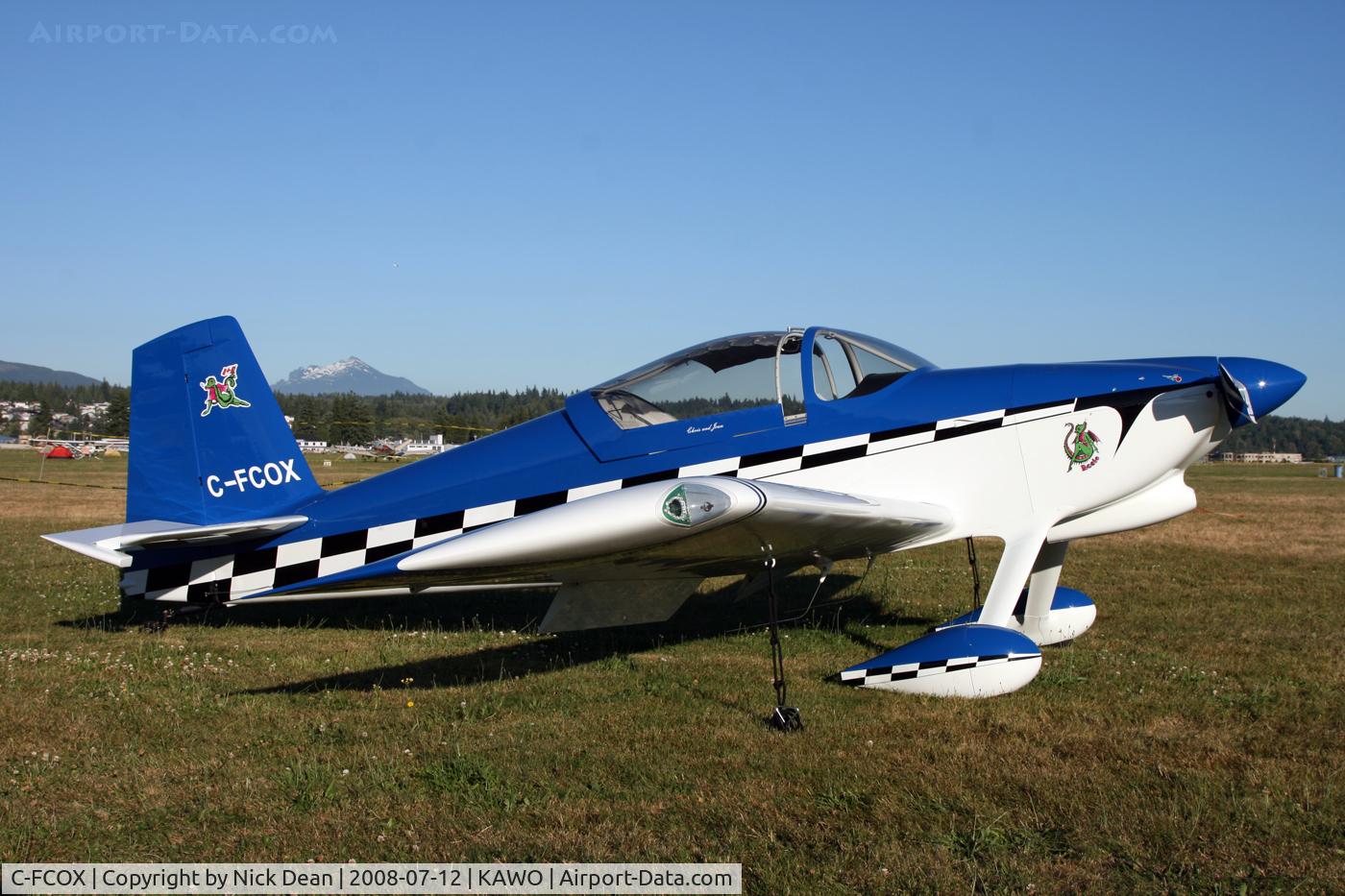 C-FCOX, 2008 Vans RV-7 C/N 71512, Arlington fly in
