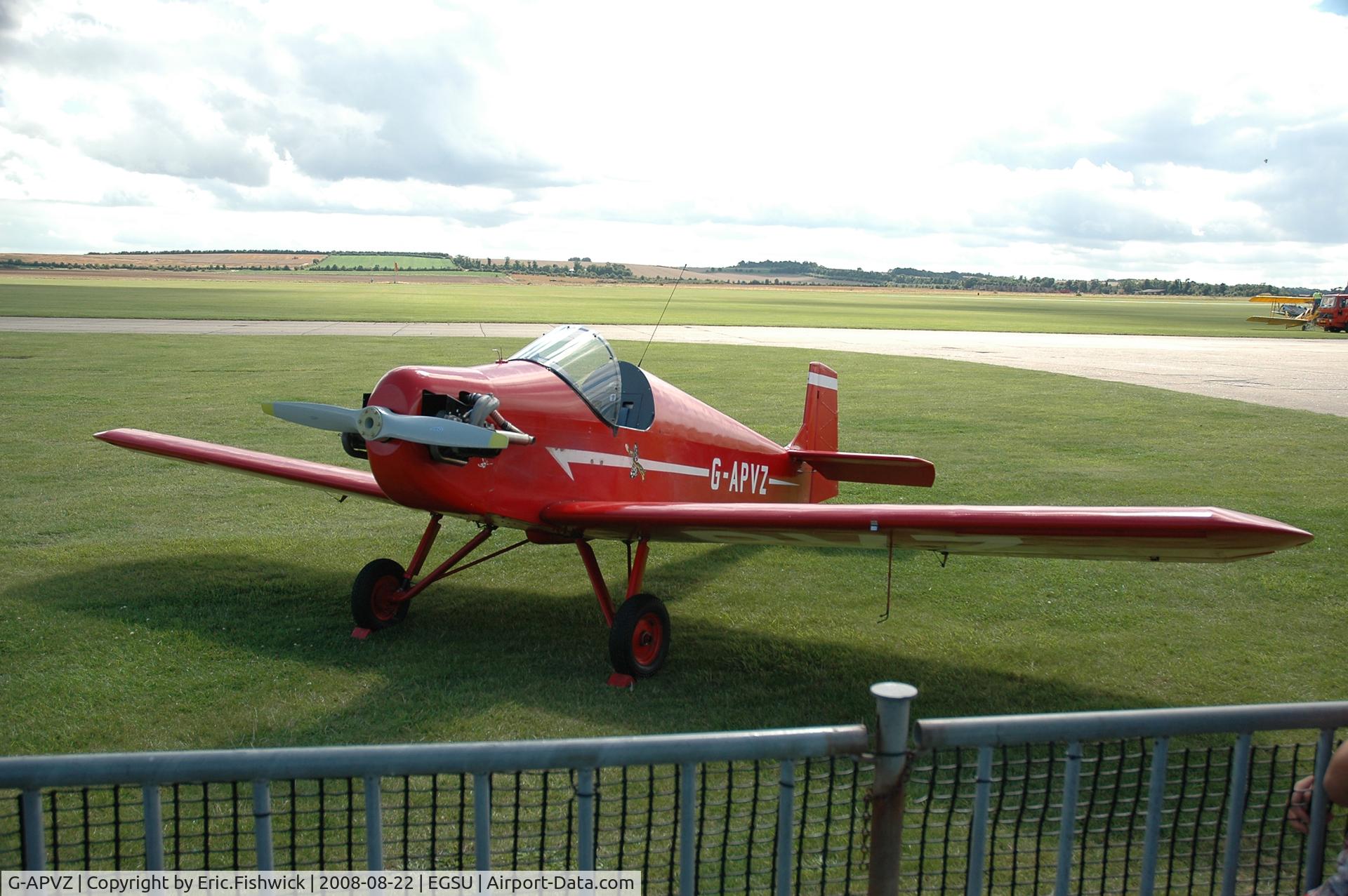 G-APVZ, 1960 Rollason Druine D.31 Turbulent C/N PFA 545, 3. G-APVZ at The Imperial War Museum American Airday 22 Aug 08