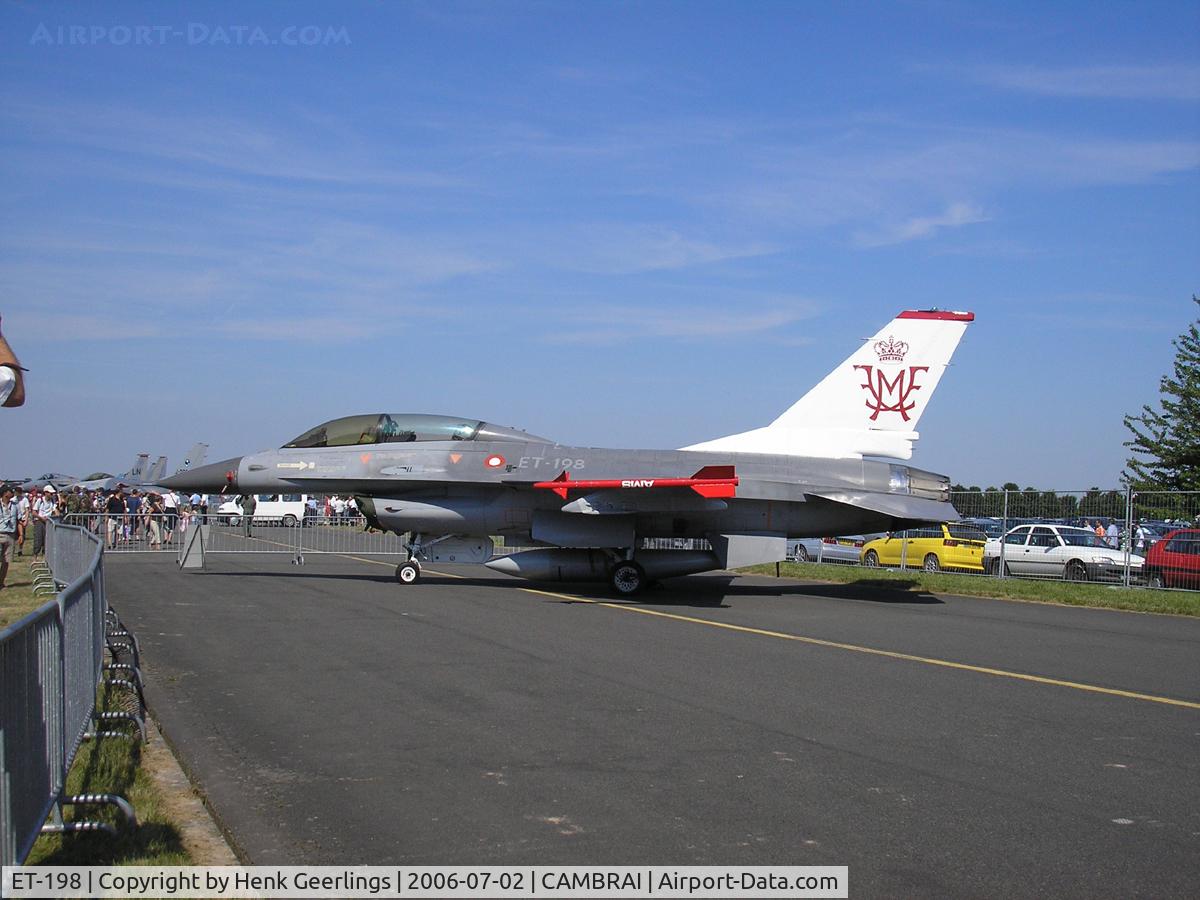 ET-198, General Dynamics F-16BM Fighting Falcon C/N 6G-014, Cambrai AFB , France , Openday , 02 Jul 2006