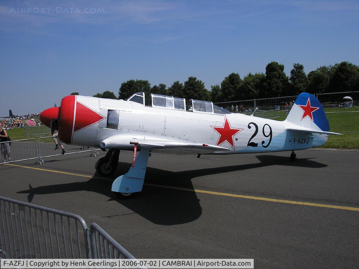 F-AZFJ, Yakovlev Yak-11 C/N 25 III/02, Cambrai AFB , France , Openday , 02 Jul 2006