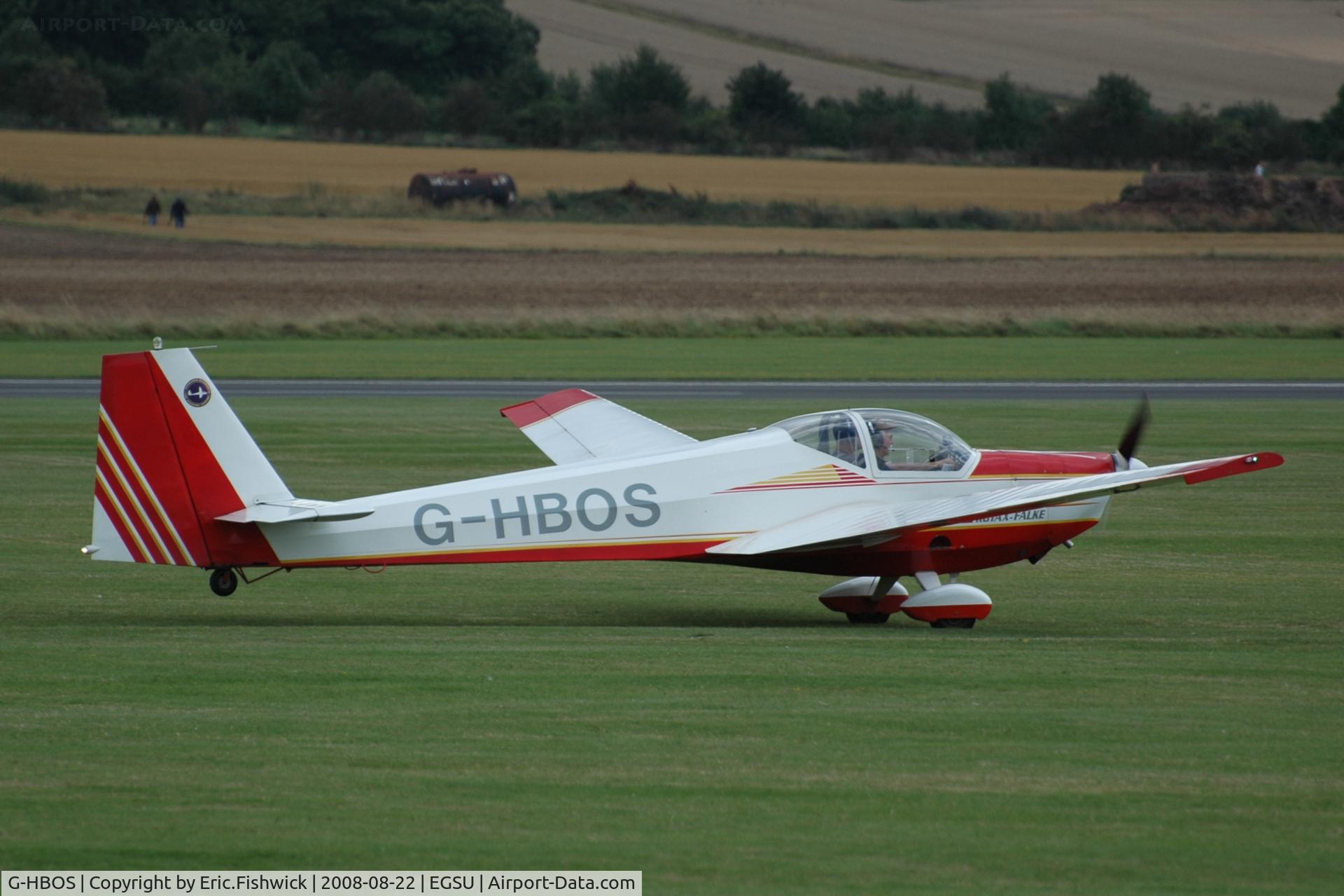 G-HBOS, 1994 Scheibe SF-25C Falke C/N 44574, 2. G-HBOS at The Imperial War Museum American Airday 22 Aug 08