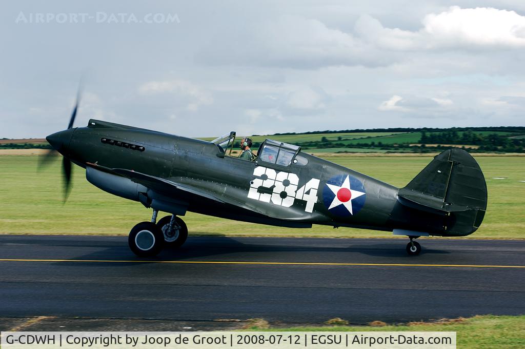 G-CDWH, 1941 Curtiss P-40B Warhawk C/N 16073, One of the three different versions of the Curtiss Hawk that flew during the 2008 Flying Legends.