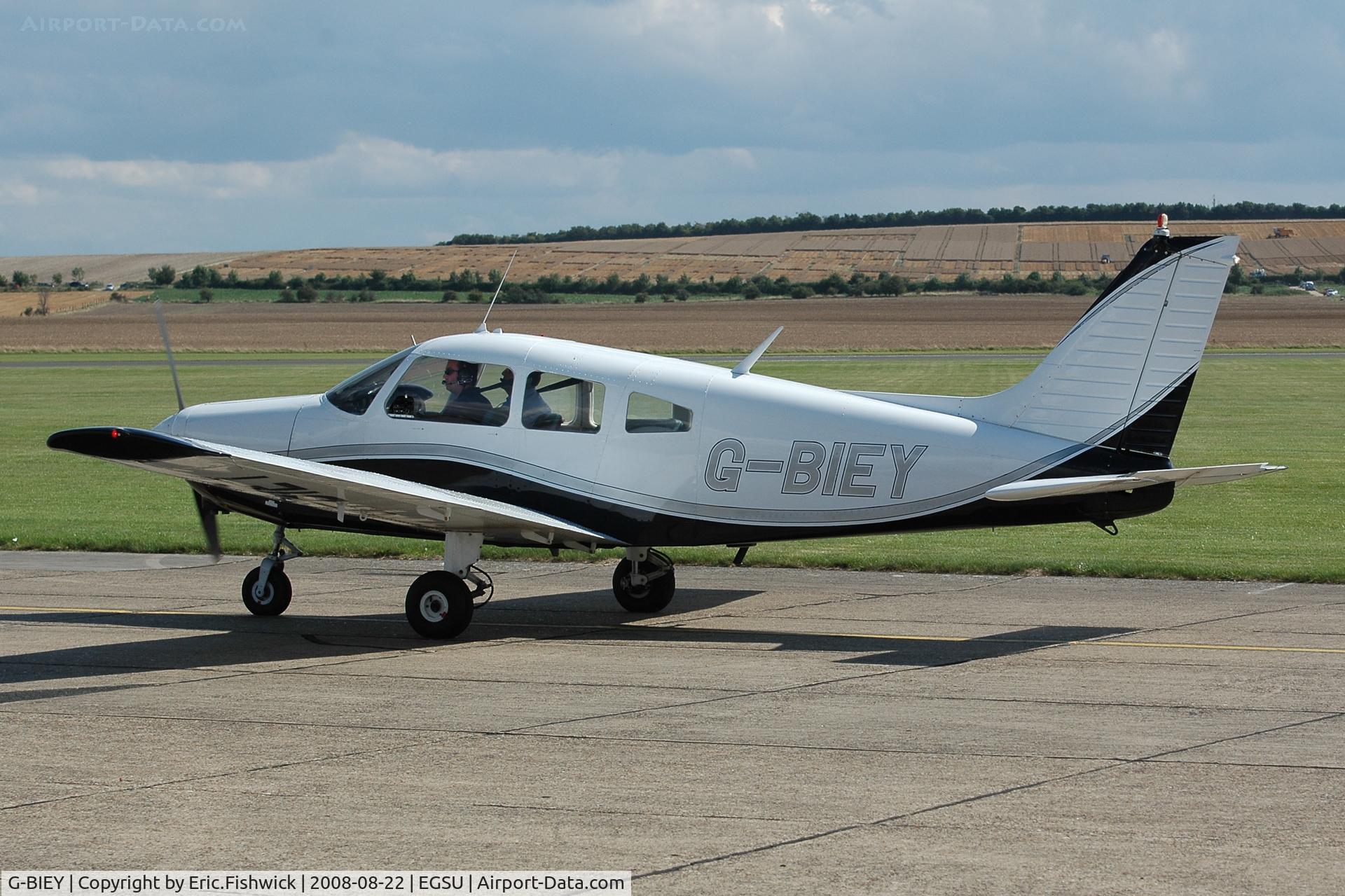 G-BIEY, 1976 Piper PA-28-151 Cherokee Warrior C/N 28-7715213, 1. G-BIEY at The Imperial War Museum American Airday 22 Aug 08