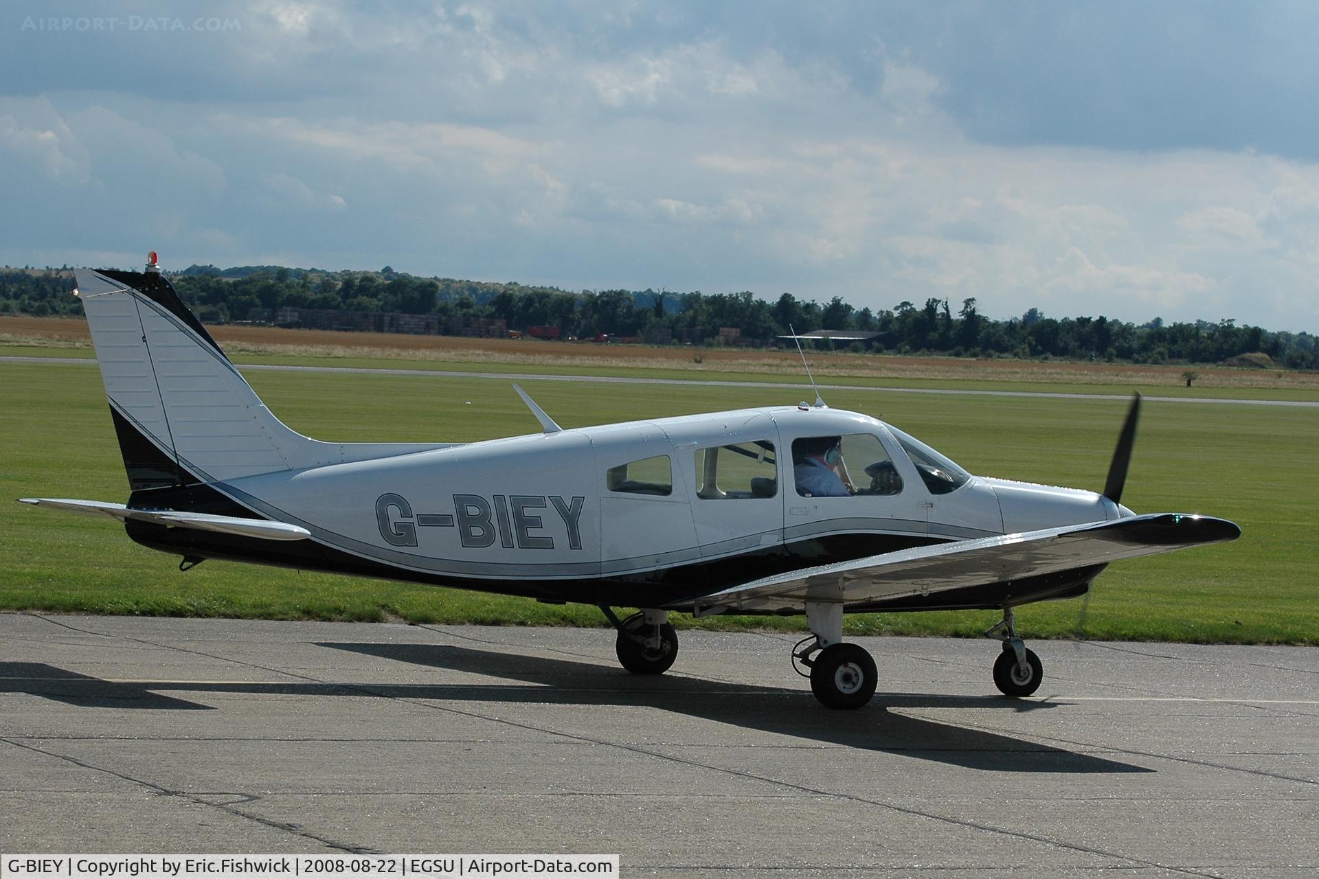 G-BIEY, 1976 Piper PA-28-151 Cherokee Warrior C/N 28-7715213, 2. G-BIEY at The Imperial War Museum American Airday 22 Aug 08