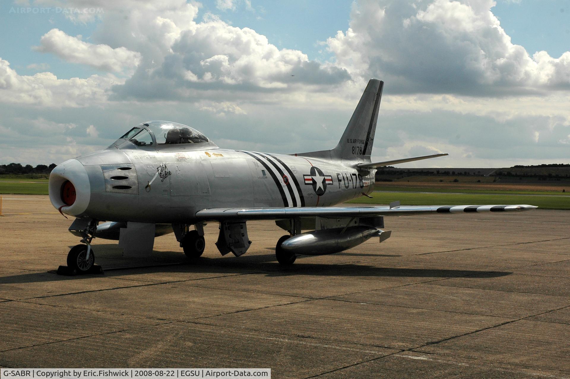 G-SABR, 1948 North American F-86A Sabre C/N 151-083 (151-43547), 3. 48-178 at The Imperial War Museum American Airday 22 Aug 08