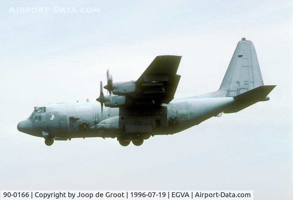 90-0166, 1990 Lockheed AC-130U Spooky II C/N 382-5261, Gunship arrival for the 1996 Air Tattoo.