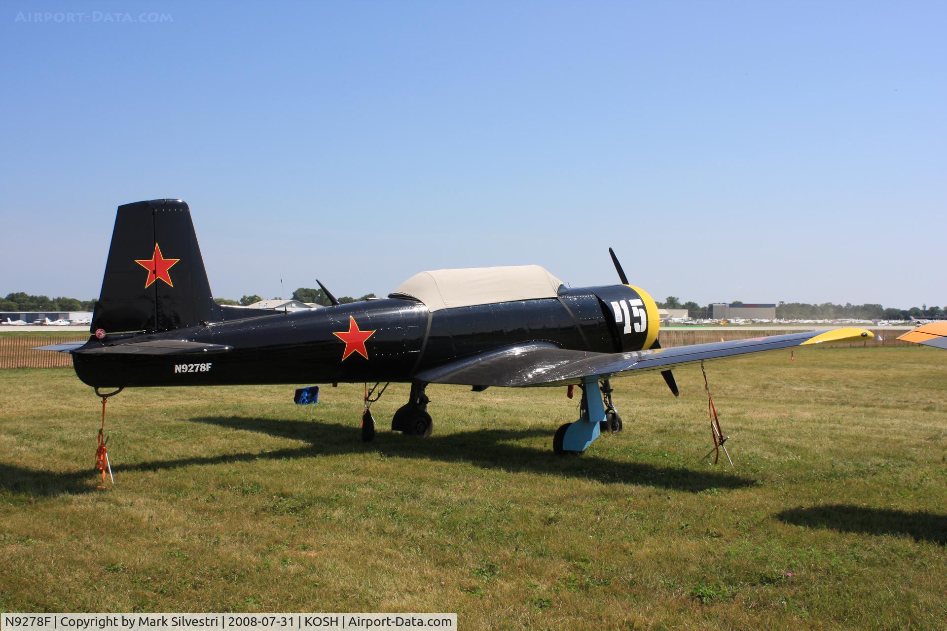 N9278F, 1964 Nanchang CJ-6A C/N 1032018, Oshkosh 2008