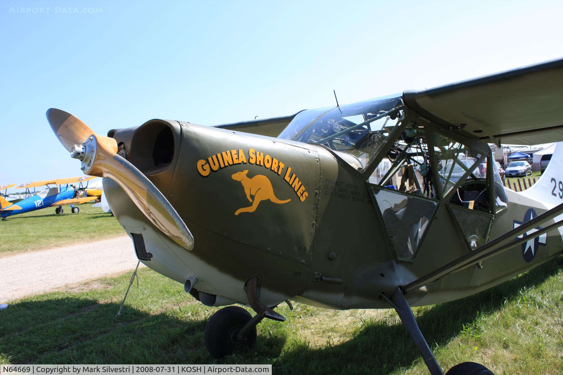 N64669, Stinson L-5 Sentinel C/N 76560, Oshkosh 2008