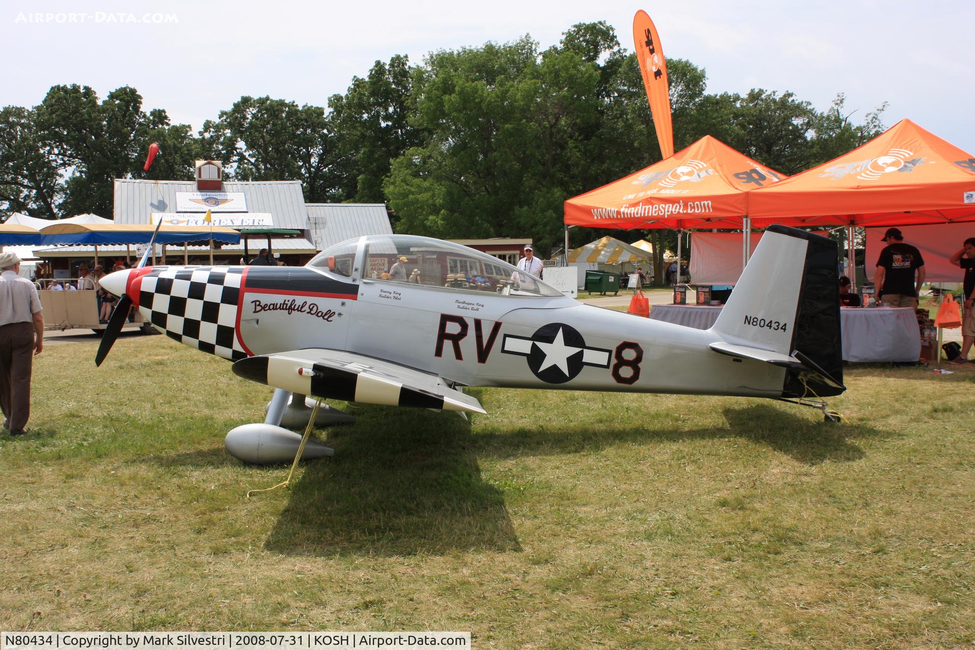 N80434, 2000 Vans RV-8 C/N 80434, Oshkosh 2008