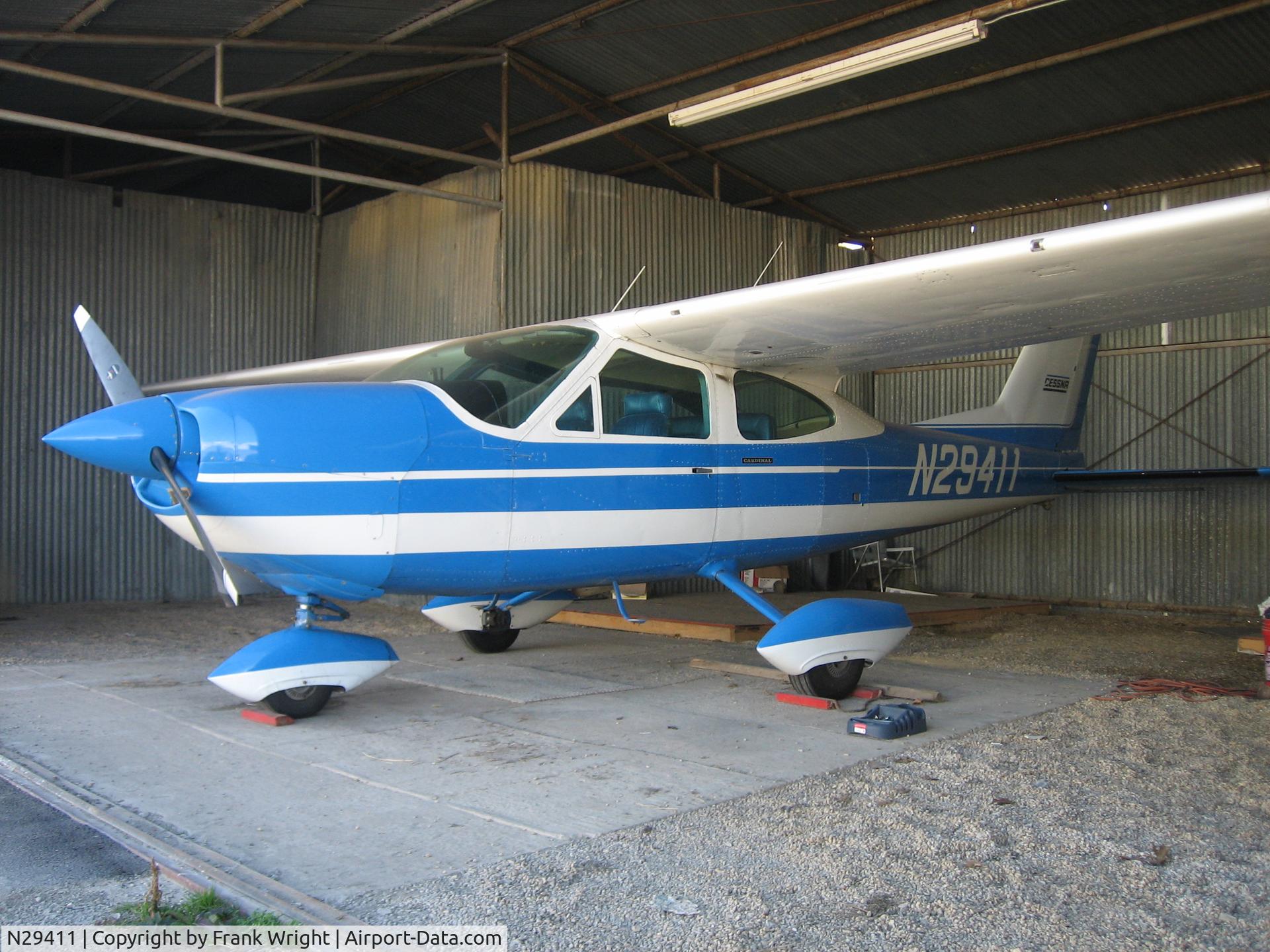 N29411, 1968 Cessna 177 Cardinal C/N 17700871, hangar picture