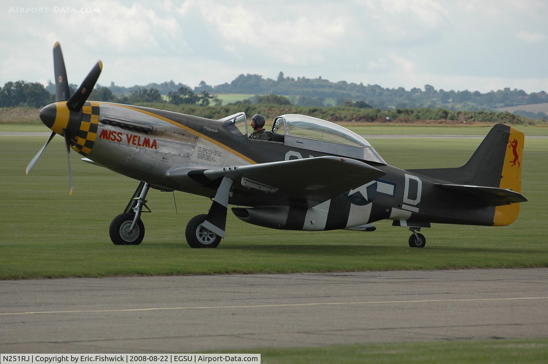 N251RJ, 1944 North American TF-51D Mustang C/N 124-44703, 3. N251RJ at The Imperial War Museum American Airday 22 Aug 08 (The Fighter Collection) 