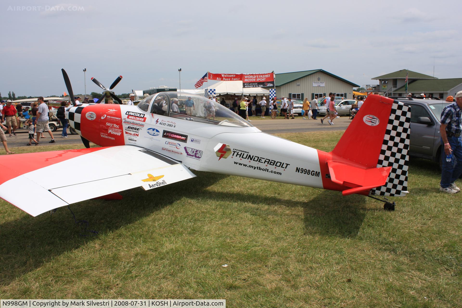 N998GM, Vans RV-8 C/N 82254, Oshkosh 2008