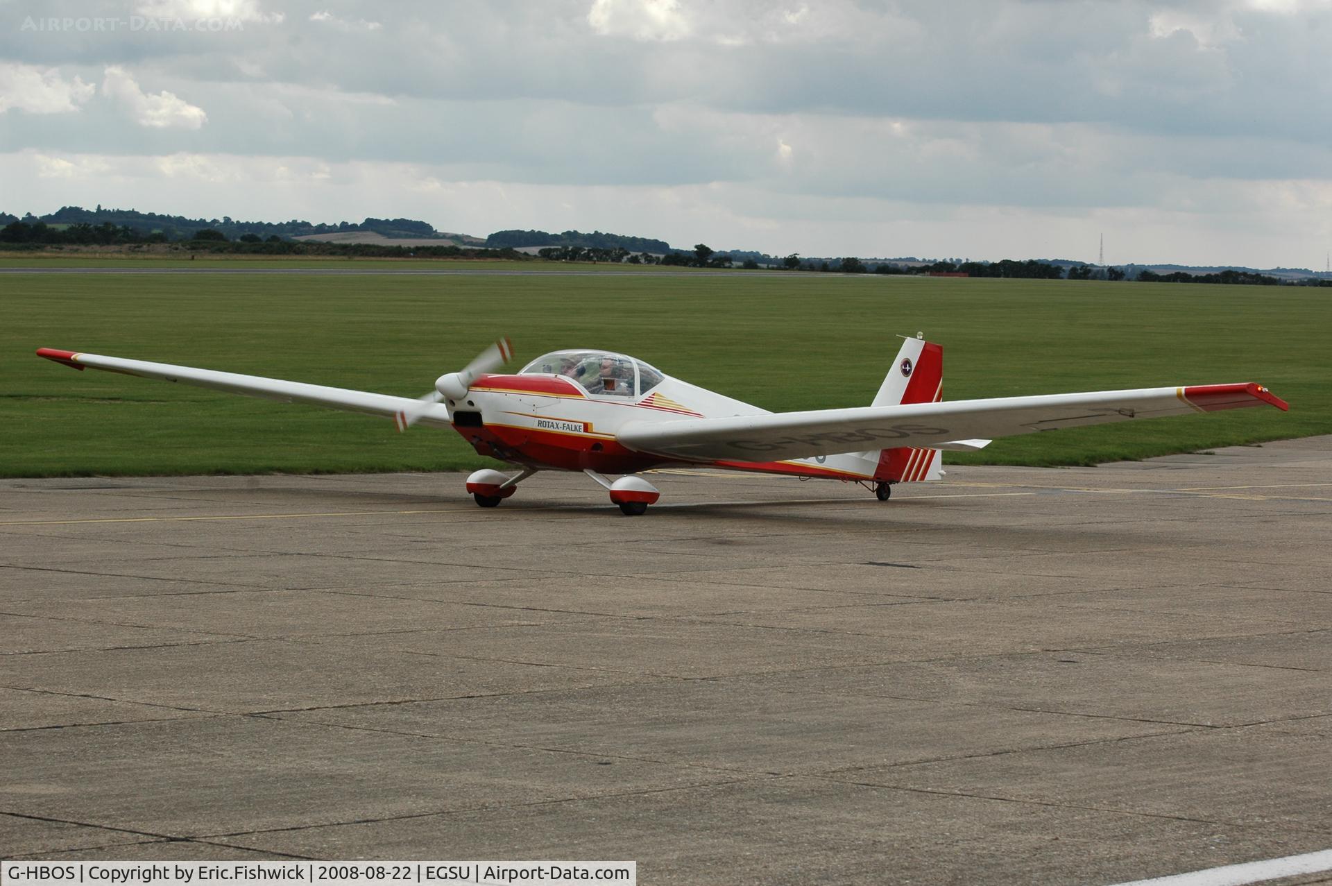 G-HBOS, 1994 Scheibe SF-25C Falke C/N 44574, 3. G-HBOS at The Imperial War Museum American Airday 22 Aug 08