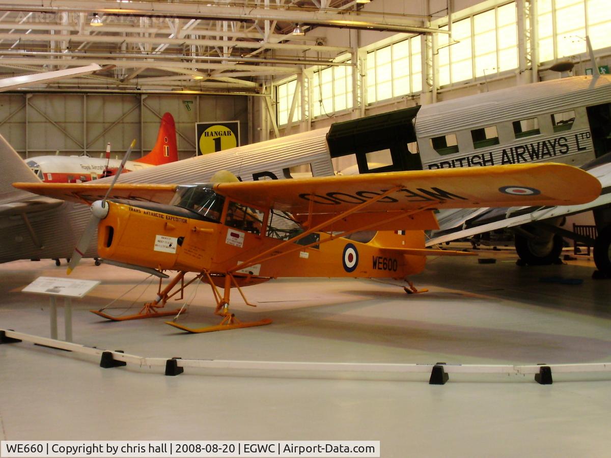 WE660, 1951 Auster C-4 Auster T7 Antarctic C/N Not found WE660, Auster T7, Royal Air Force Museum