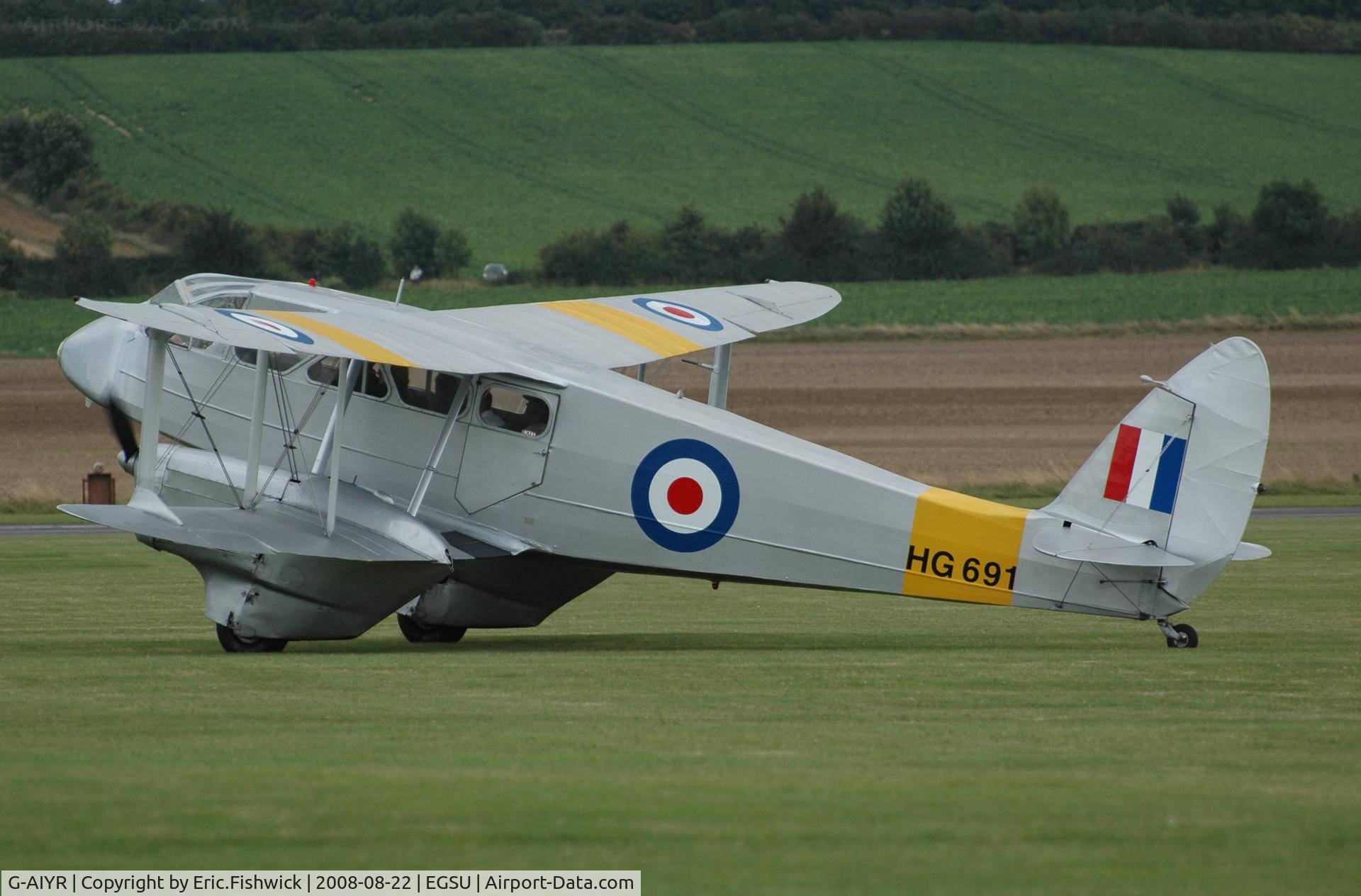 G-AIYR, 1943 De Havilland DH-89A Dominie/Dragon Rapide C/N 6676, 1. HG691 at The Imperial War Museum American Airday 22 Aug 08