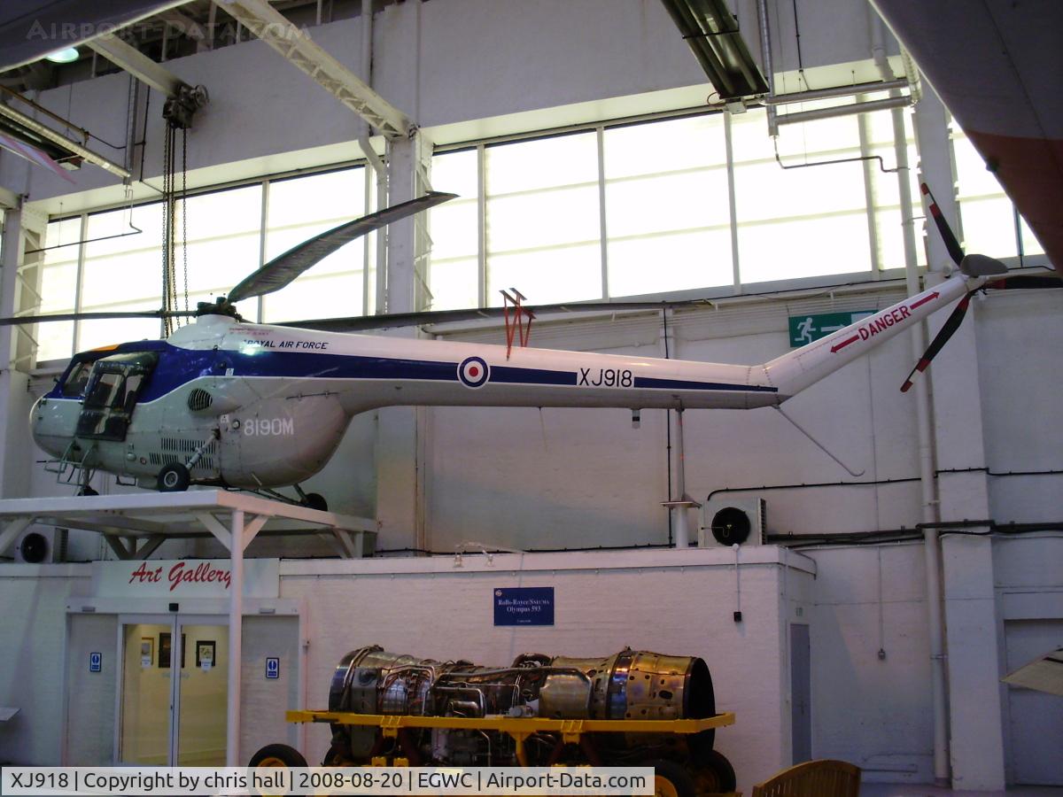 XJ918, Bristol 171 Sycamore HR.14 C/N 13414, Royal Air Force Museum