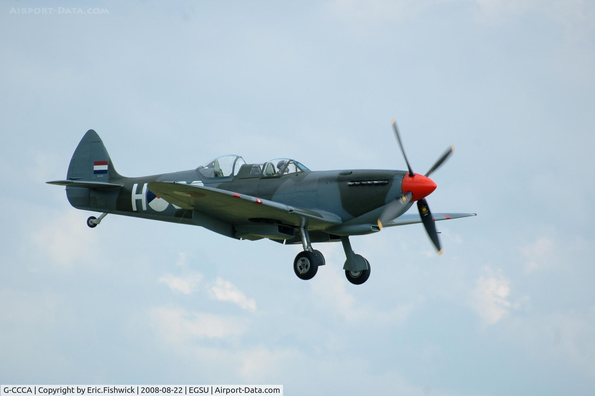 G-CCCA, 1944 Supermarine 509 Spitfire TR.IXc C/N CBAF.9590, 43. G-CCCA at The Imperial War Museum American Airday 22 Aug 08