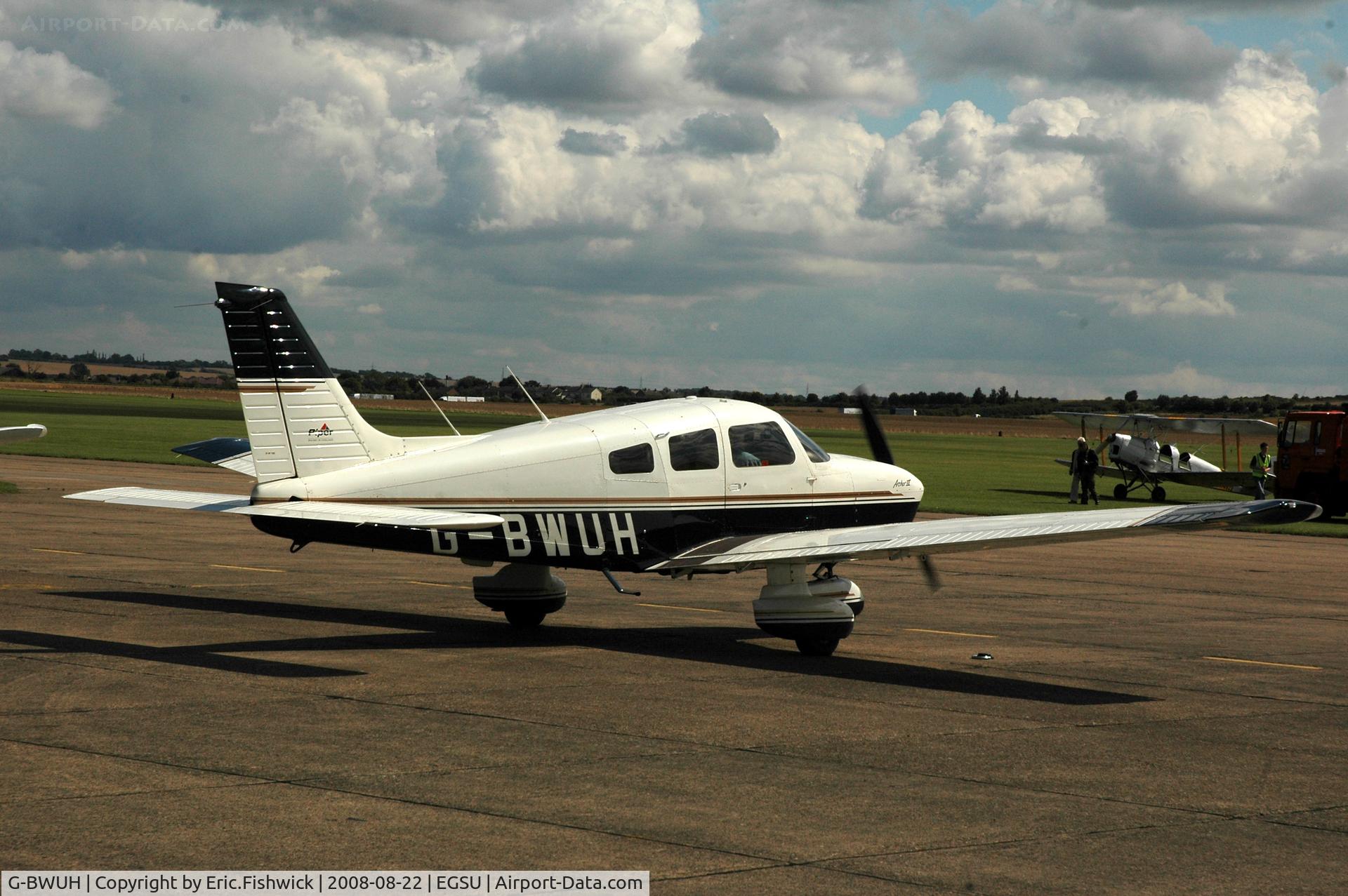 G-BWUH, 1996 Piper PA-28-181 Cherokee Archer III C/N 2843048, 2. G-BWUH at The Imperial War Museum American Airday 22 Aug 08