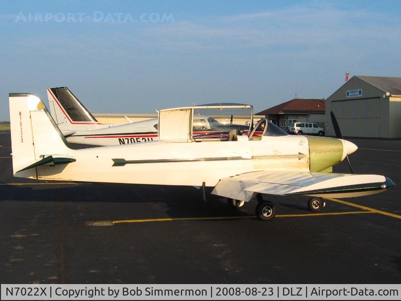 N7022X, Fisher Michael E FISHER AEROSTAR C/N AS1020, Unique experimental design with a Lycoming O-290 on the ramp at Delaware, Ohio