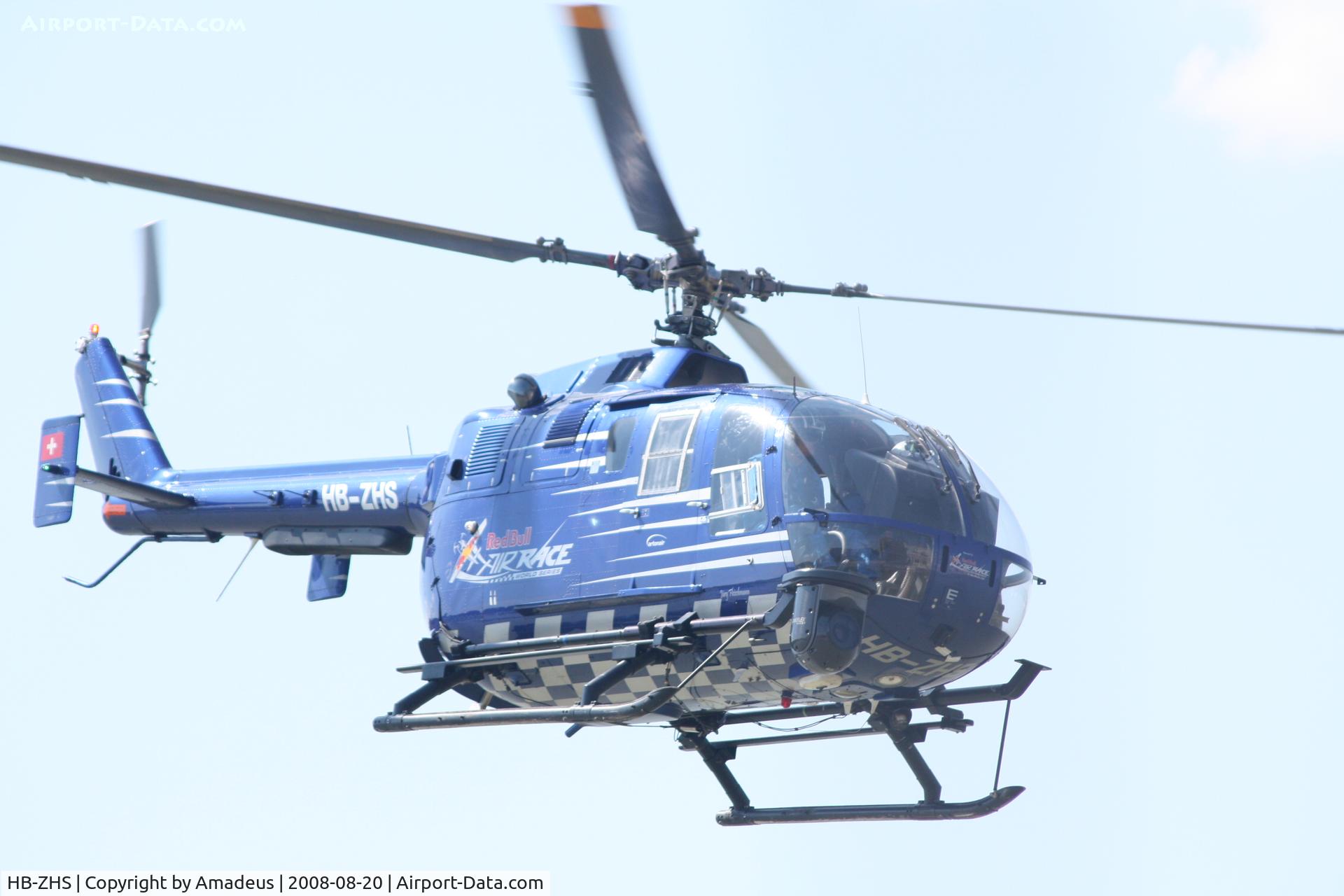 HB-ZHS, 1982 Eurocopter Bo-105CBS-4 C/N S-606, @ Red Bull Air Race Budapest 2008