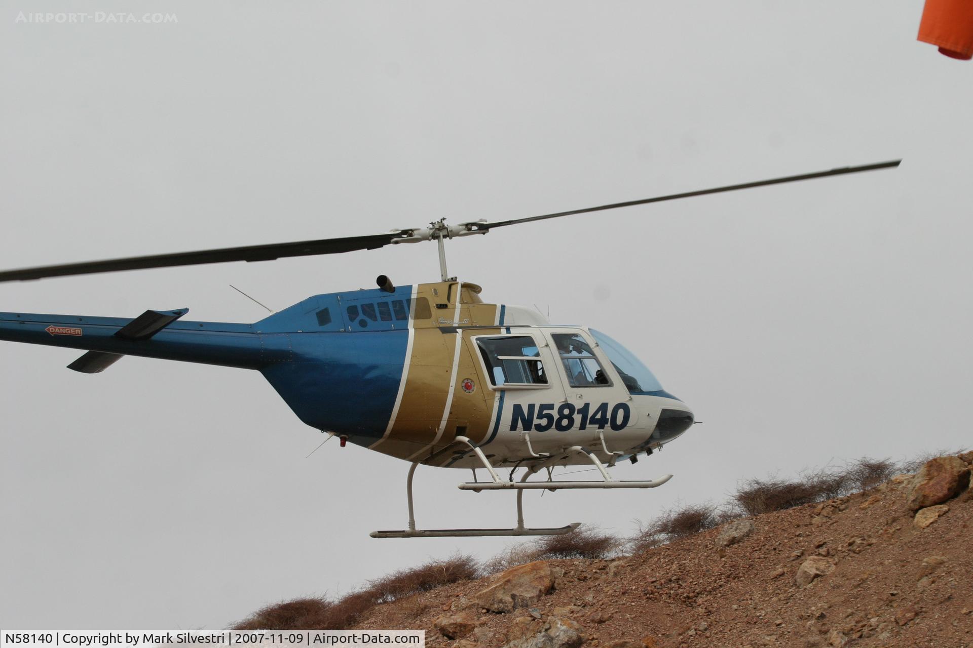 N58140, 1973 Bell 206B C/N 1108, 2007 Hoover Dam Helo Ride