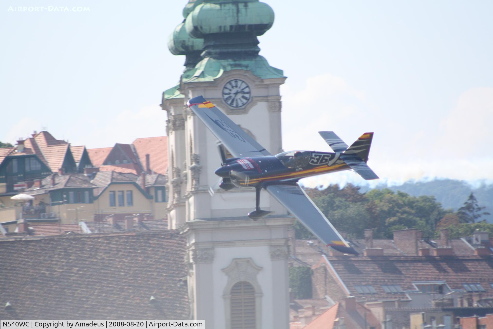 N540WC, 2001 Zivko Edge 540 C/N 0028, @ Red Bull Air Race Budapest 2008