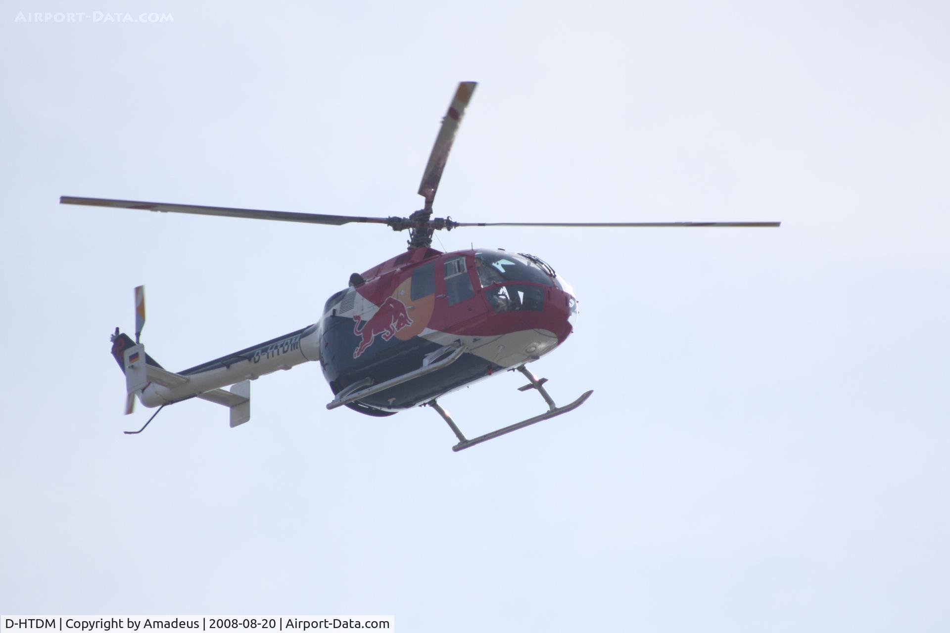 D-HTDM, MBB Bo-105CB-4 C/N S-140, @ Red Bull Air Race Budapest 2008