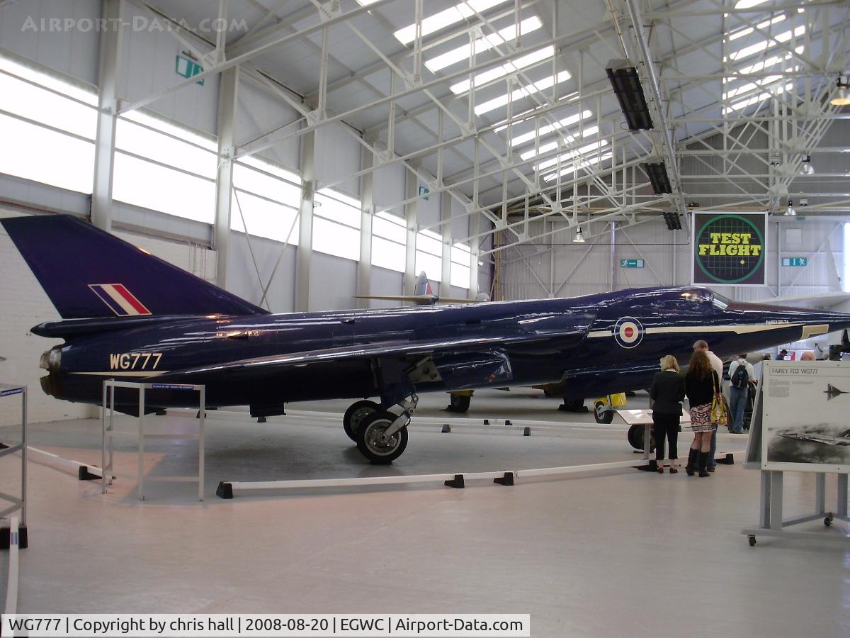 WG777, 1956 Fairey Delta FD2 C/N F9422, Royal Air Force Museum