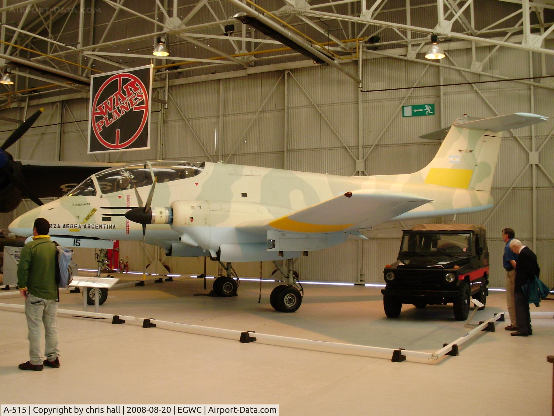 A-515, FMA IA-58A Pucará C/N 018, FMA IA 58A Pucara, RAF Museum
