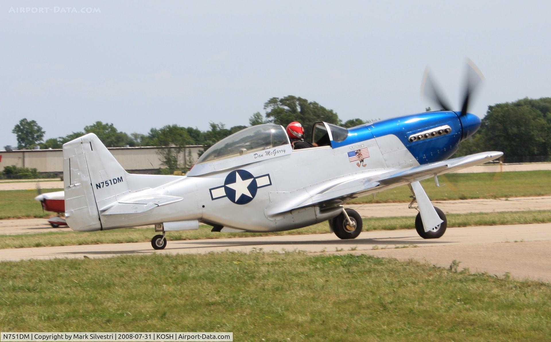 N751DM, 1997 Stewart 51 S-51D Mustang C/N 105, Oshkosh 2008