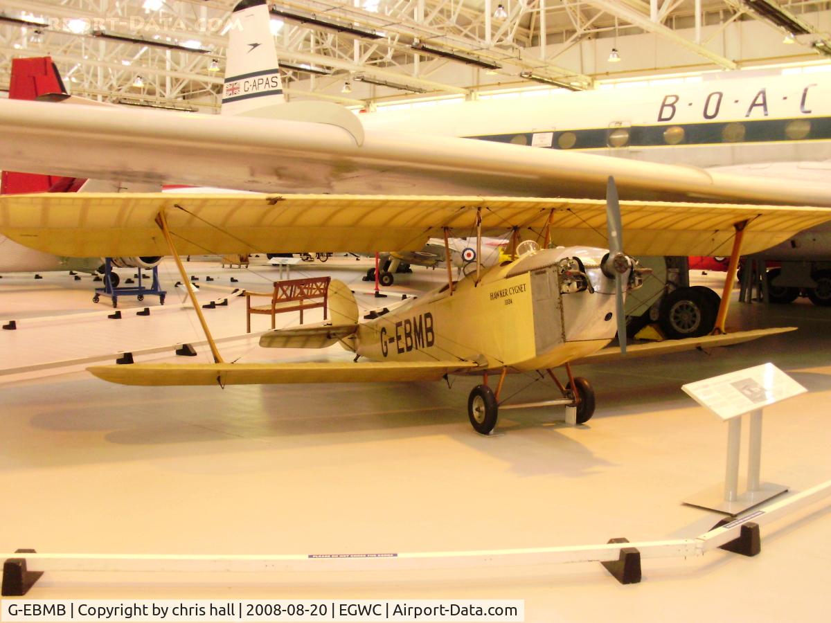 G-EBMB, 1924 Hawker Cygnet 1 C/N 1, Royal Air Force Museum