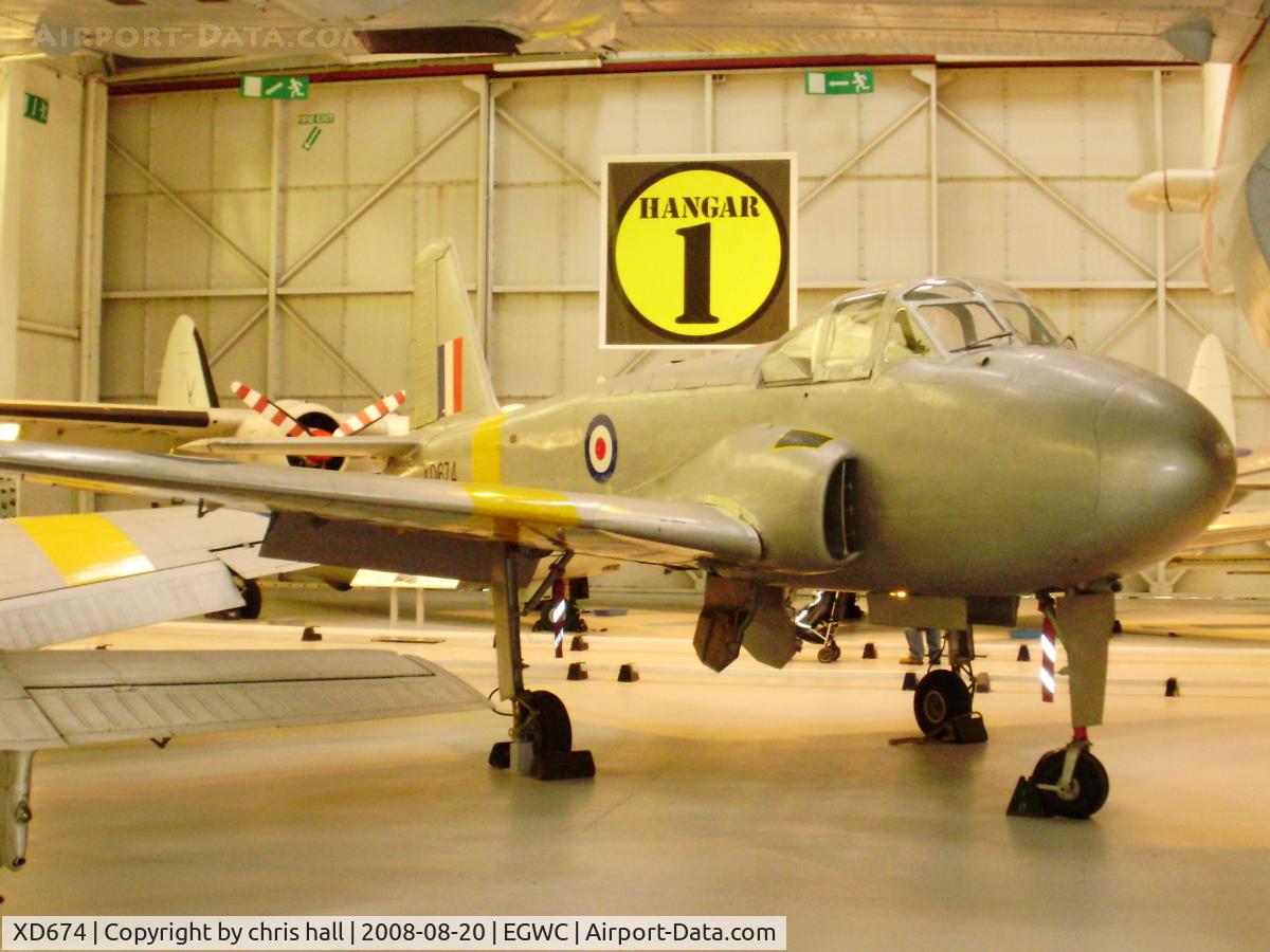 XD674, 1955 Hunting Percival P-84 Jet Provost T.1 C/N PAC/84/001, Royal Air Force Museum
