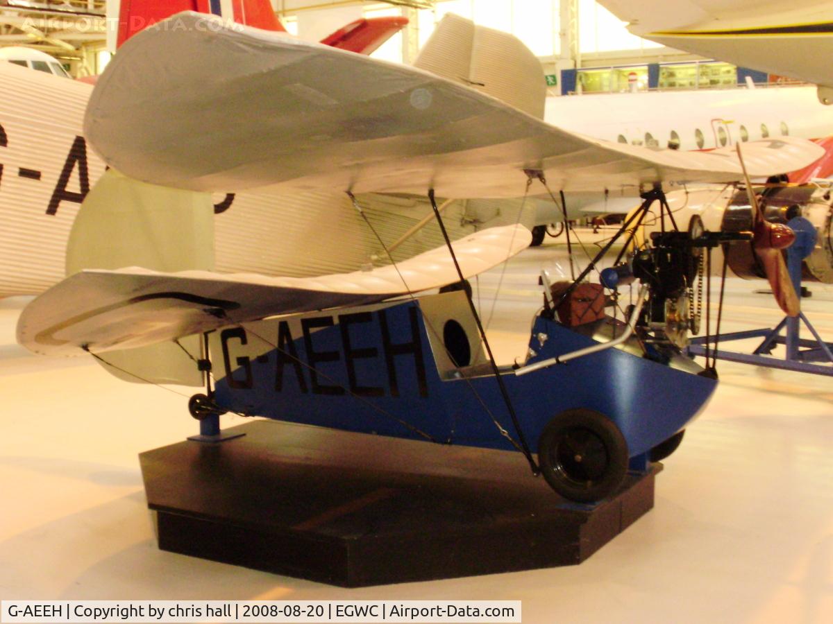 G-AEEH, 1936 Mignet HM.14 Pou-du-Ciel C/N EGD1, Royal Air Force Museum